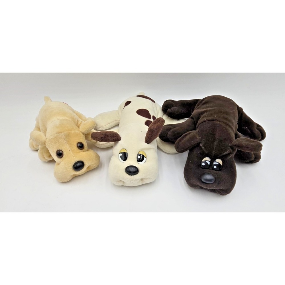 Vtg KENNEL KUDDLEES Yellow‎ Lab POUND PUPPY Chocolate Lab Hound Puppy Dog Animal